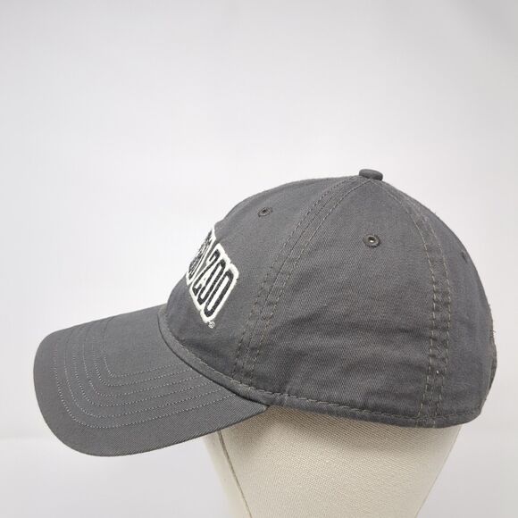 San Diego Zoo Strapback Hat Gray One Size Solid Adjustable Embroidered - Picture 3 of 8
